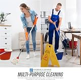 TDBS 12L Colour Coded Mop Bucket with Wringer & Handle Green for Hygiene view 7