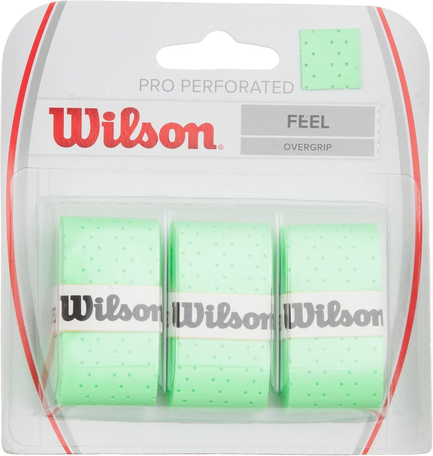 Wilson Perforated Pro Tennis Racquets Over Grip, Green : Tennis Racket Grips : Sports & Outdoors