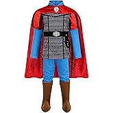 Kosgraiy Kids Prince Phillip Costume,Sleeping Beauty Prince Costume for Boys,Kids Halloween Princes Phillip Outfit