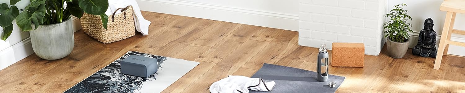 Gaiam Yoga Block + Yoga Strap Set, Grey : Sports & Outdoors