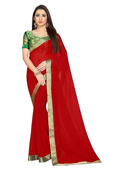 Plain Weave linen with blouse piece Saree