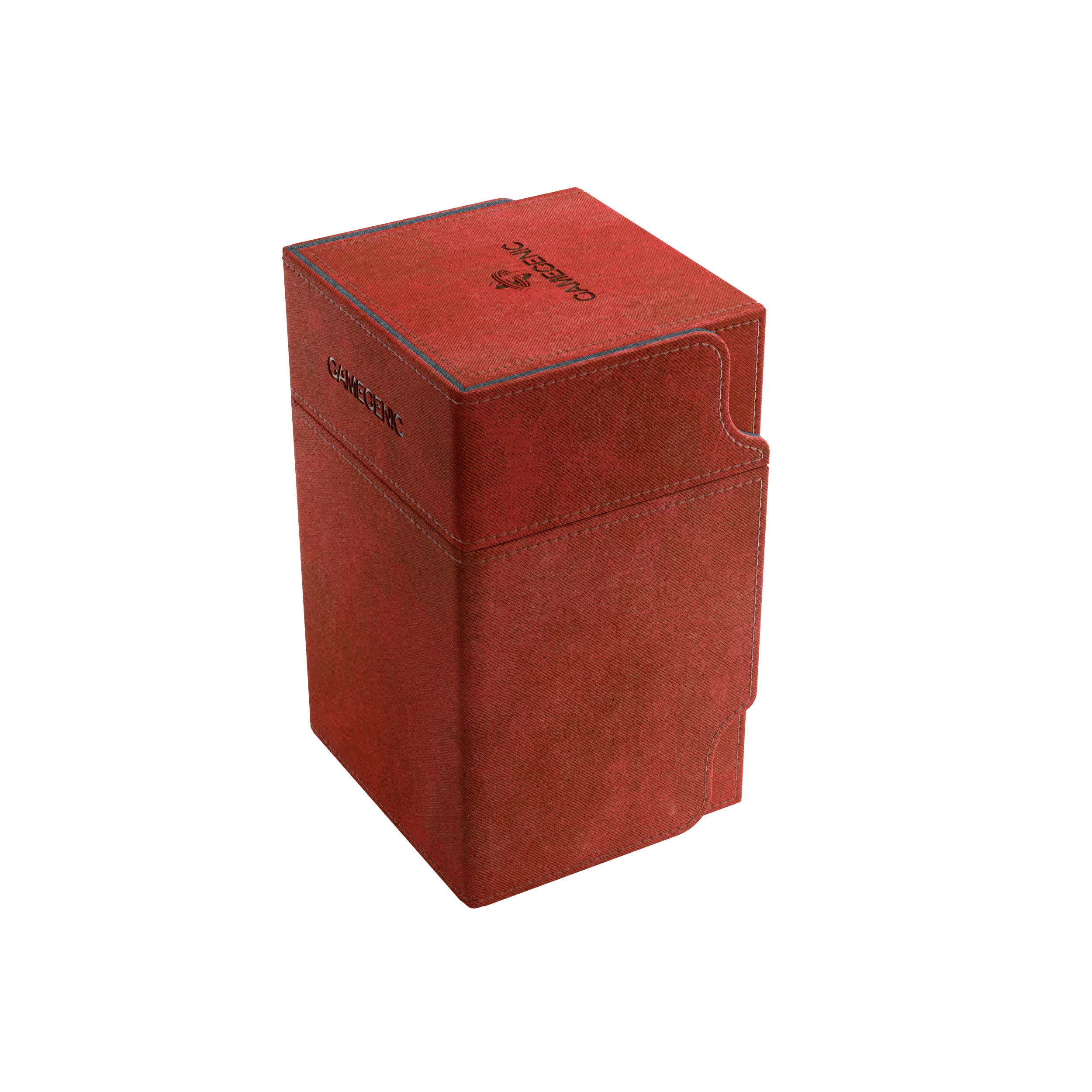 Gamegenic Watchtower 100-Card Convertible Deck Box, Red