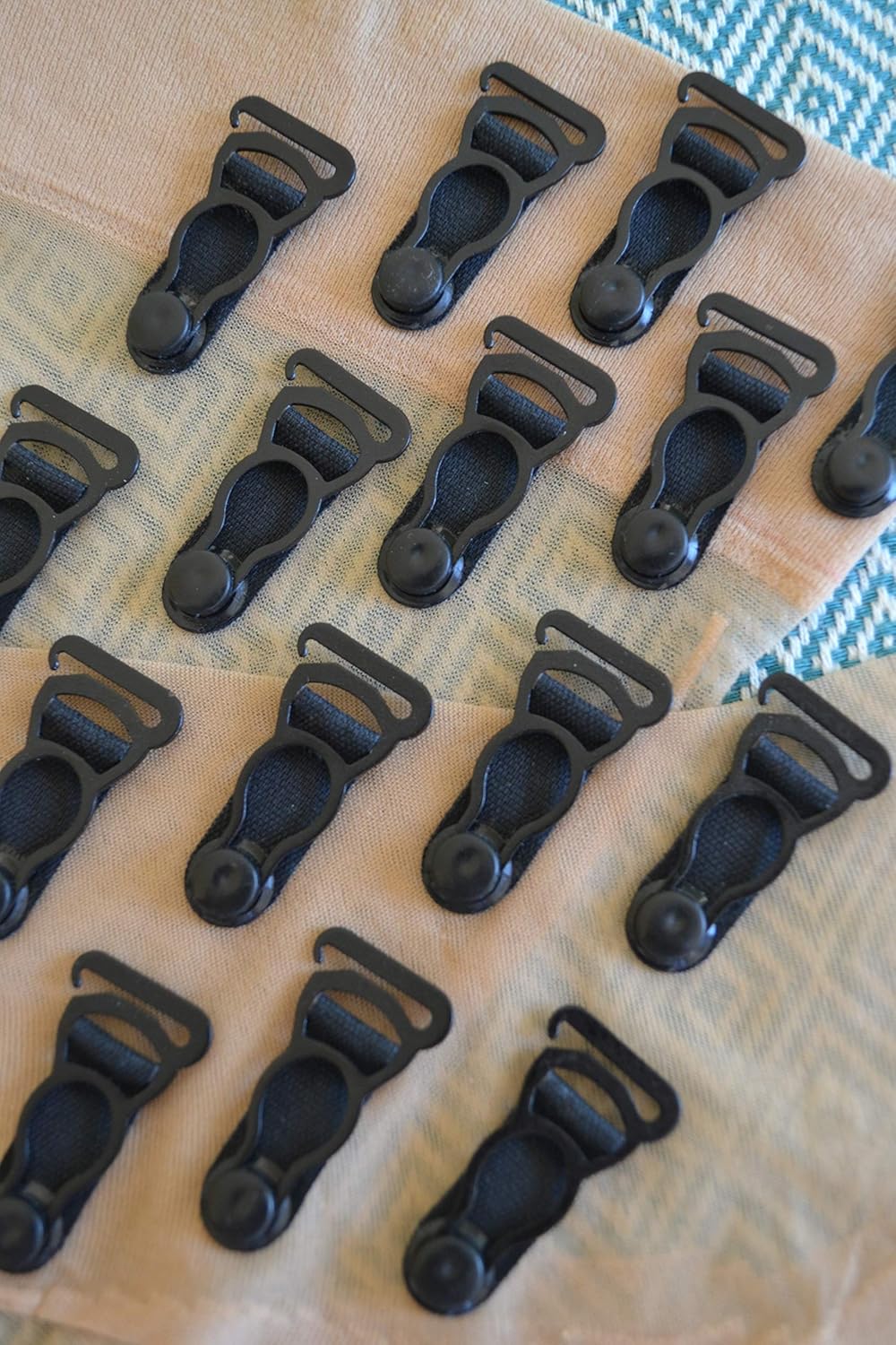 Metal Suspender Ends. Garter Clips with Hook for Stockings and Lingerie Amazon.co.uk Handmade