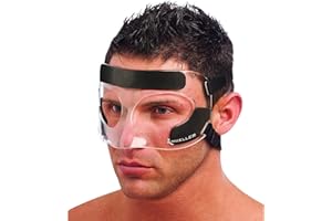 MUELLER Sports Medicine Face Guard, Nose Guard for Sports, for Men and Women, Clear, One Size