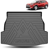 FIILINES Trunk Mat for Toyota RAV4 2025 2019-2024 All Models, All Weather Waterproof TPE Trunk Cargo Liner RAV4 Accessories B