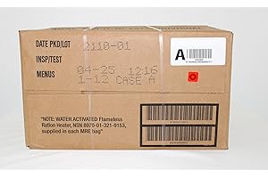 LEEVAX Wornick MRE Meals Ready to Eat, Inspection 2024, 2025 or Better, Emergency Food Supply, Survival Camping Outdoor 12 Pack(A Case, 1, Count)