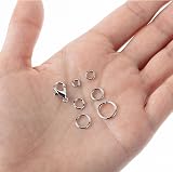 Mr. Pen Jump Rings Set 1014 Pcs 6 Sizes with Lobster Clasps for Jewelry view 9