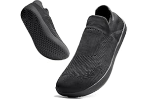 ZVC Slip On Barefoot Shoes Men Women Wide Toe Box Shoes Zero Drop Shoe Minimalist Sneakers