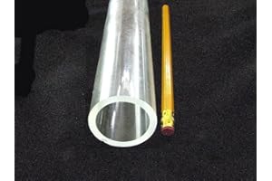 Devardi Glass COE 33 Boro Tubing, 1 Clear 38mm x 4mm (1.5 inch) Borosilicate 12" Tubes