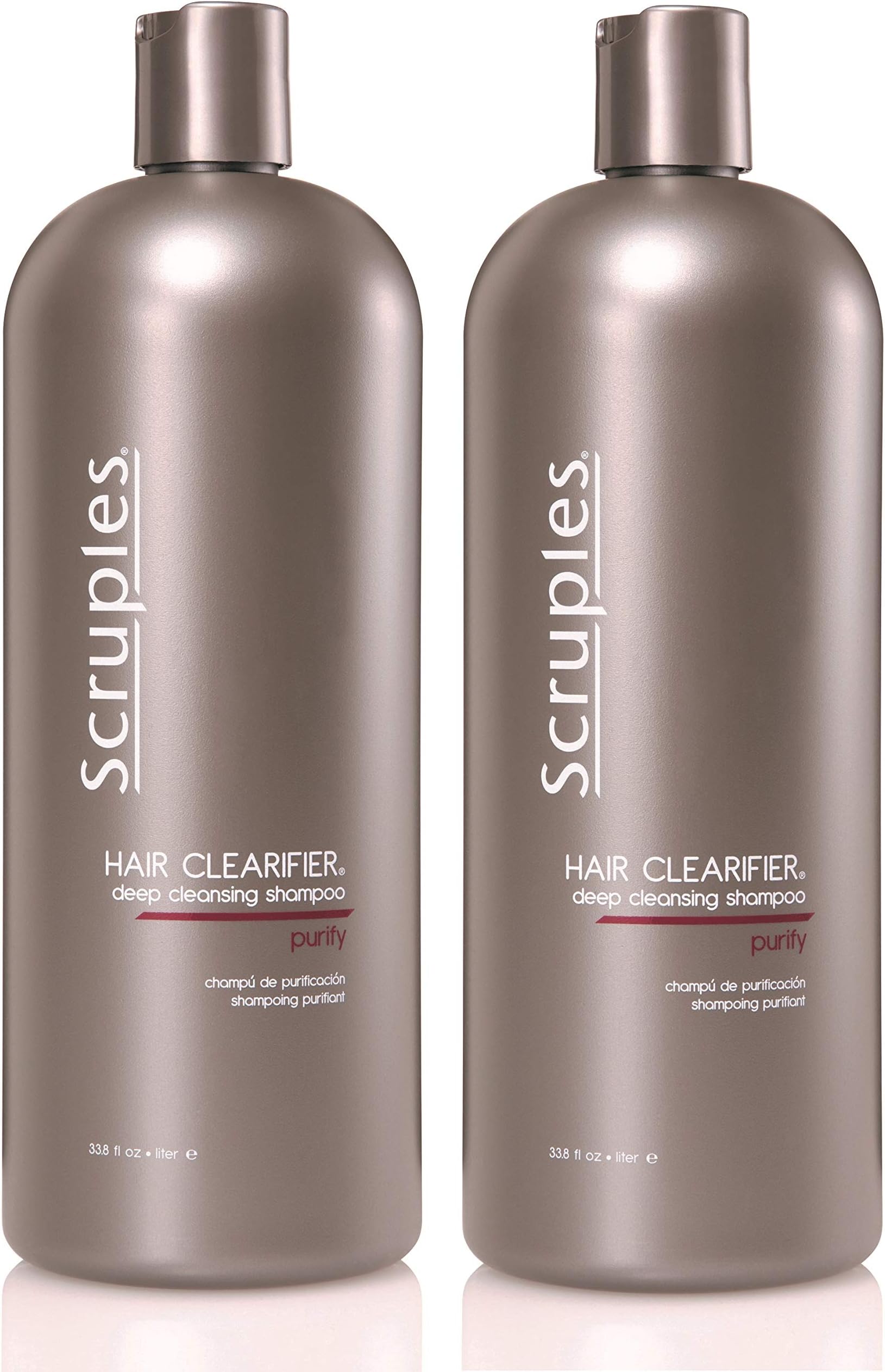 Scruples Hair Clearifier Deep Cleansing Shampoo - Perfect Clarifying Shampoo for Clearing Product Buildup & Residue - Ideal for Oily Hair - For Men & Women (Pack of 2)