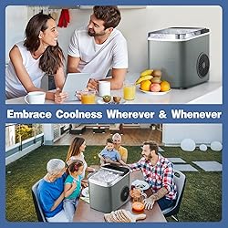 JINJUNYE Upgraded Ice Maker Countertop