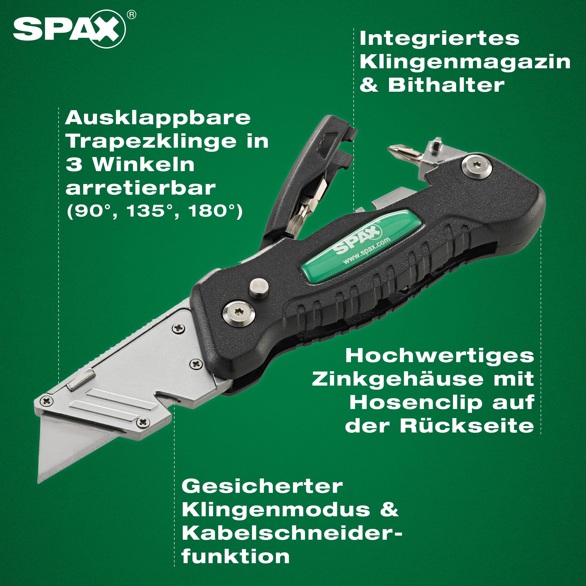 SPAX Heimwerker Schrauben-Set, 5900 Teilgewinde-Schrauben in 15 Abmessungen inkl. Multitool, für Holzbau, Innen- & Außenarbeiten, Größe Profi, 8000000294587 5