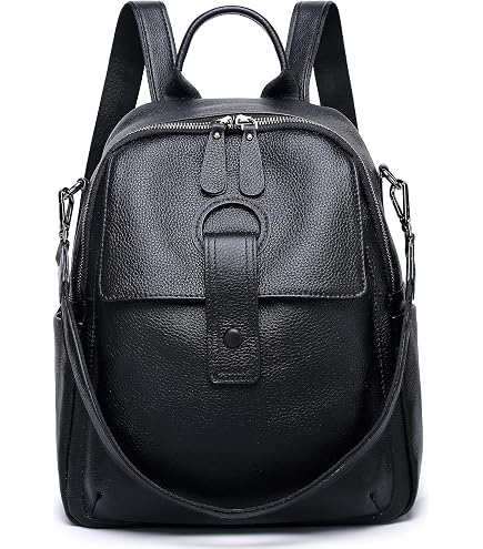 Amazon.com: Wesccimo Genuine Leather Backpack Purse For  display picture 3