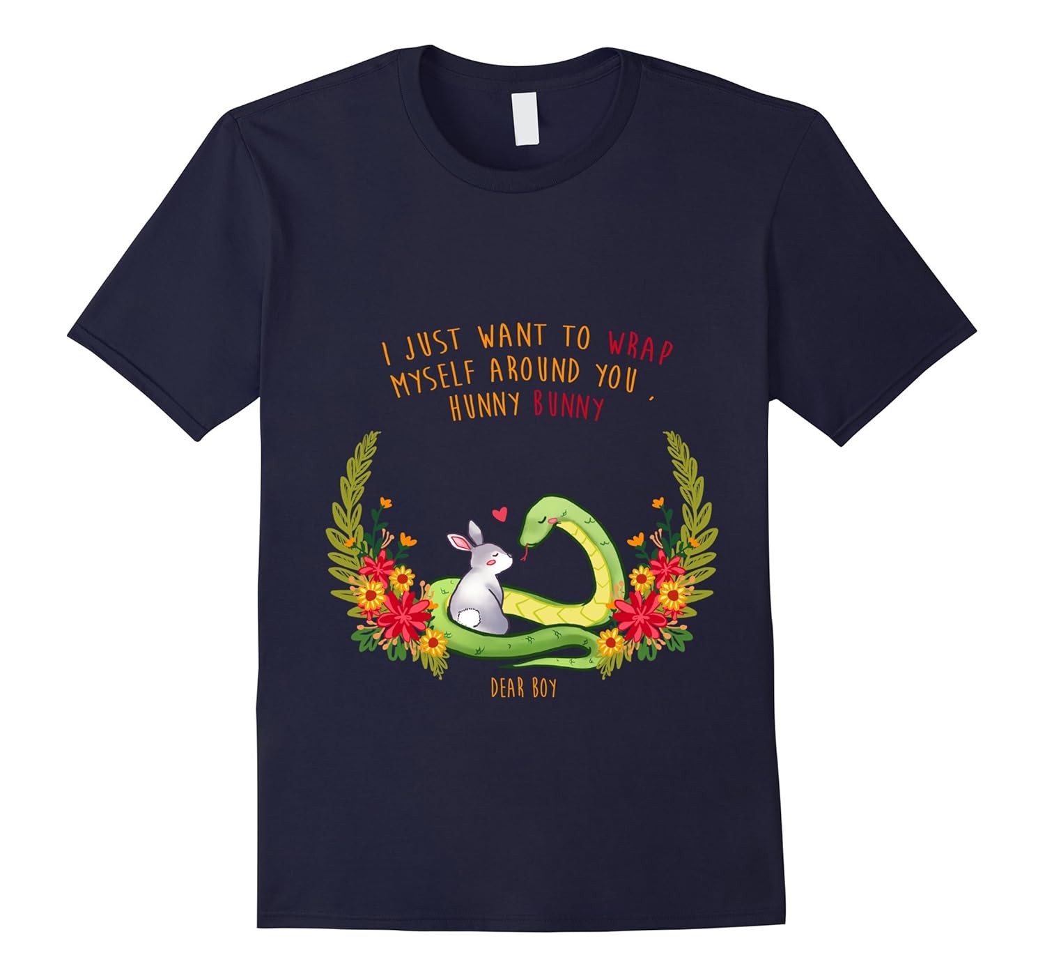 Snake & Bunny Dear Boy T-Shirt-AZP