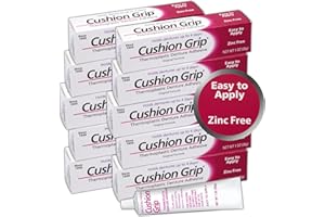 Cushion Grip Thermoplastic Denture Adhesive 1oz (10 Pack)–Extra Strong Hold Up to 4 Days, Unmatched Strength, Waterproof & Zi