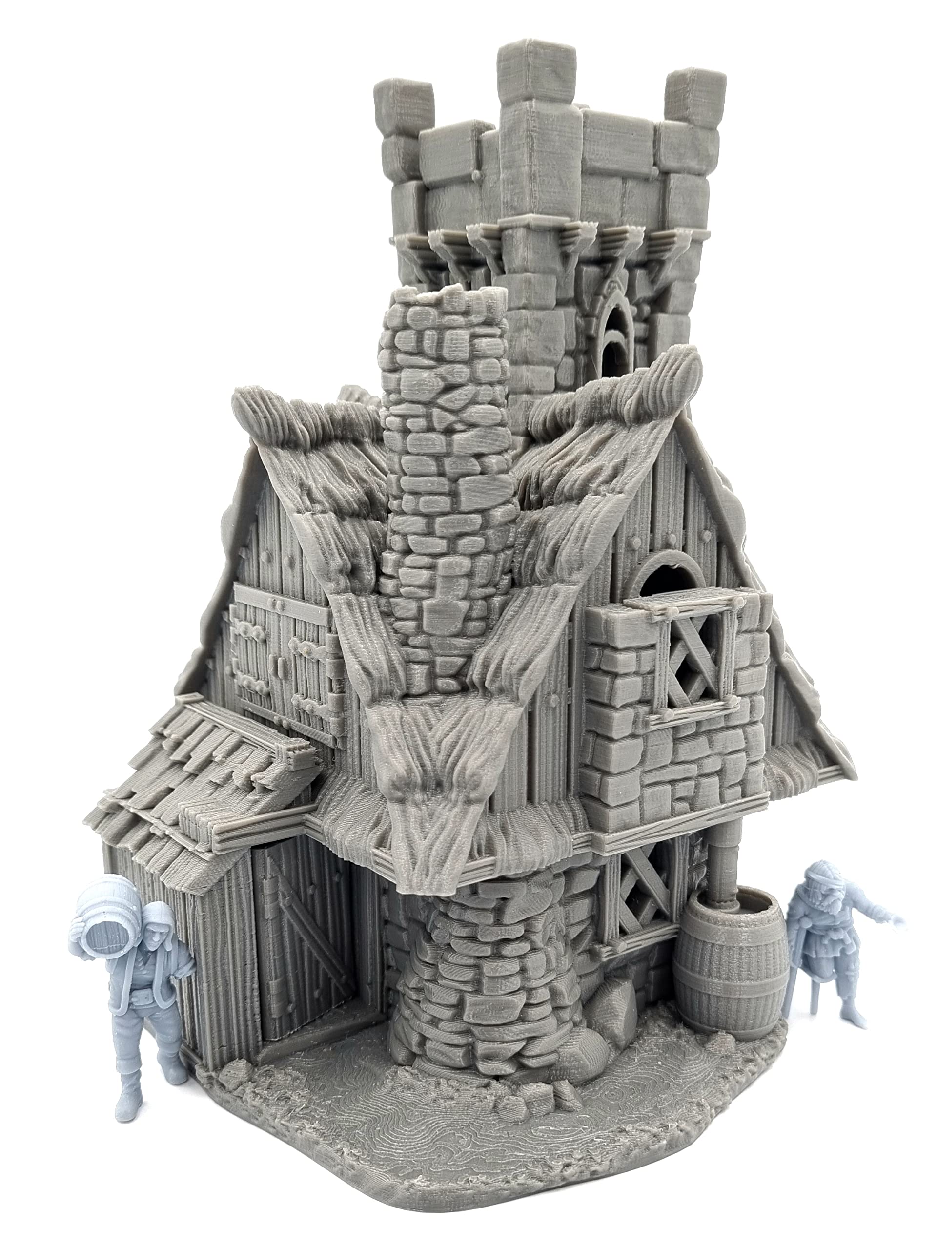 QP3D - Hemlock Cottage House - Fantasy Terrain Scenery for Tabletop & RPG 28-32mm Miniatures Wargame Props DnD D&D, 3D Printed and Paintable