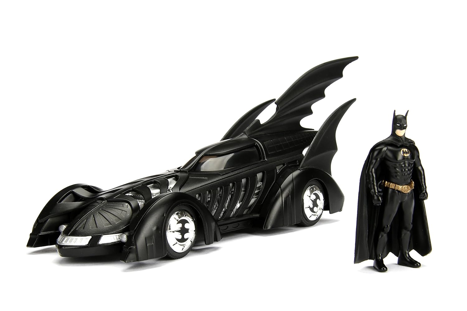 Jada JA98036 124 Batman Forever Batmobile w/Figure, Black, One Size