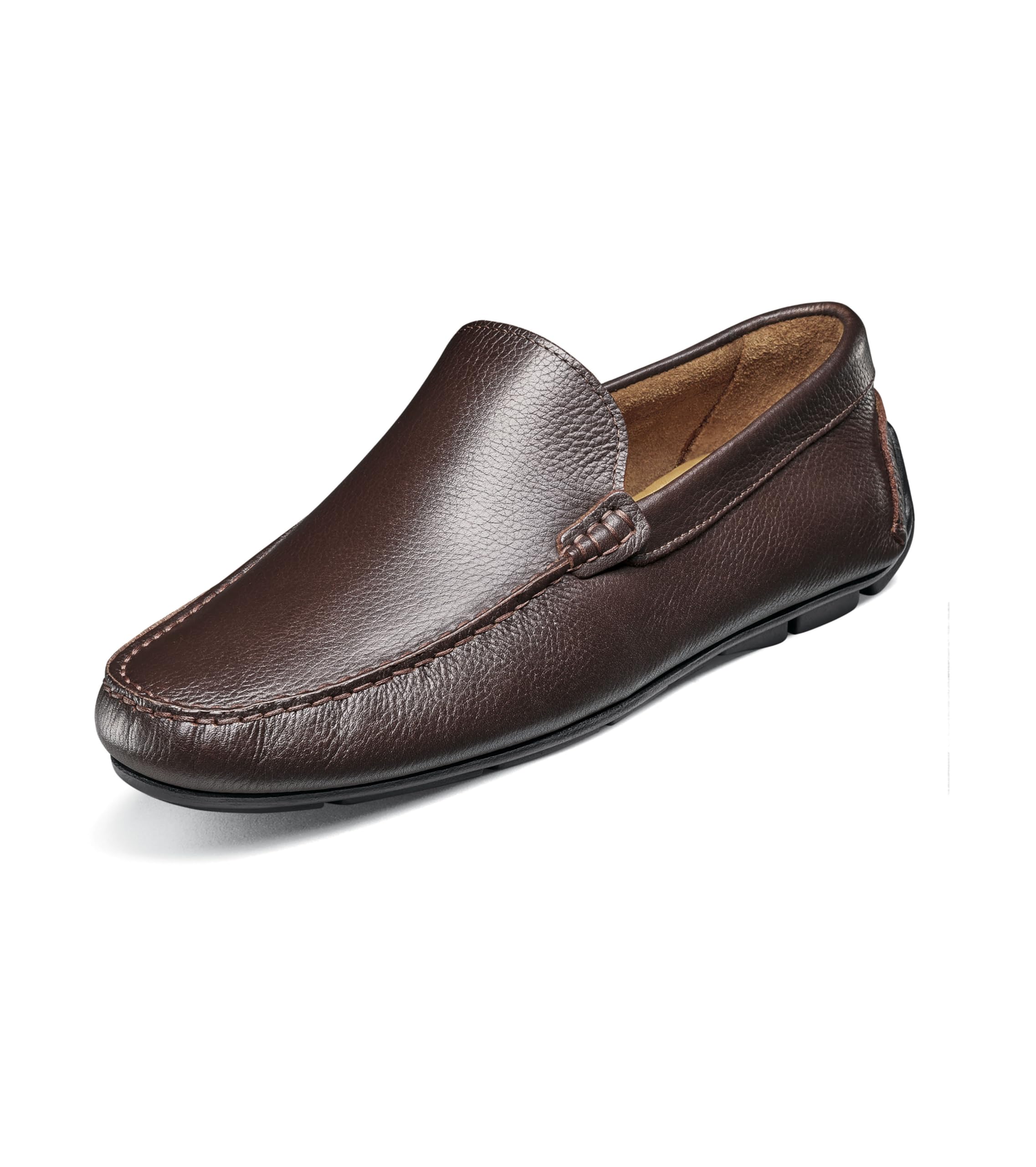 Florsheim Men’s Lago Venetian Loafer, Chocolate Milled Pull Up, 8 Wide
