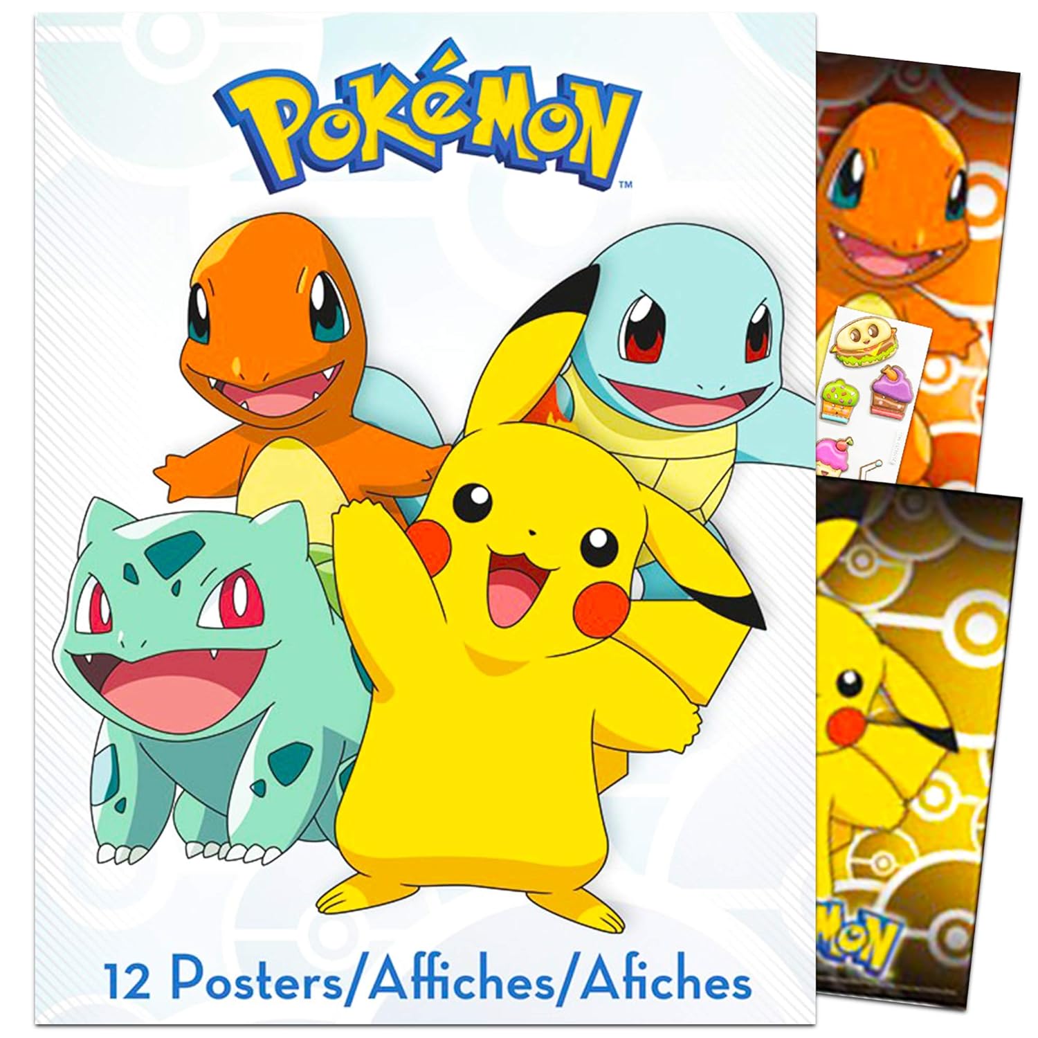 Pokemon Poster Book Super Set 12 Pokemon Posters Featuring