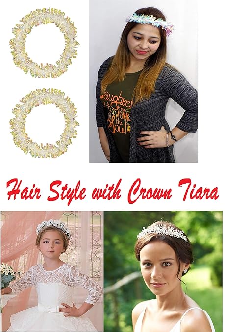 Buy Boxo Party Wear Hair Accessories Fancy Crystal Tiara For Women