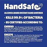 Handsafe 4 x 60ml Hand Sanitiser Liquid 70% Alcohol Medical Grade view 2