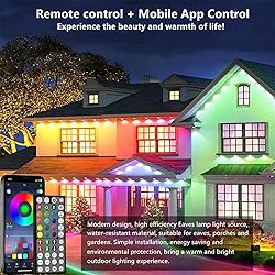 Sxlofty 32.8FT Permanent Outdoor RGB Lights,IP67