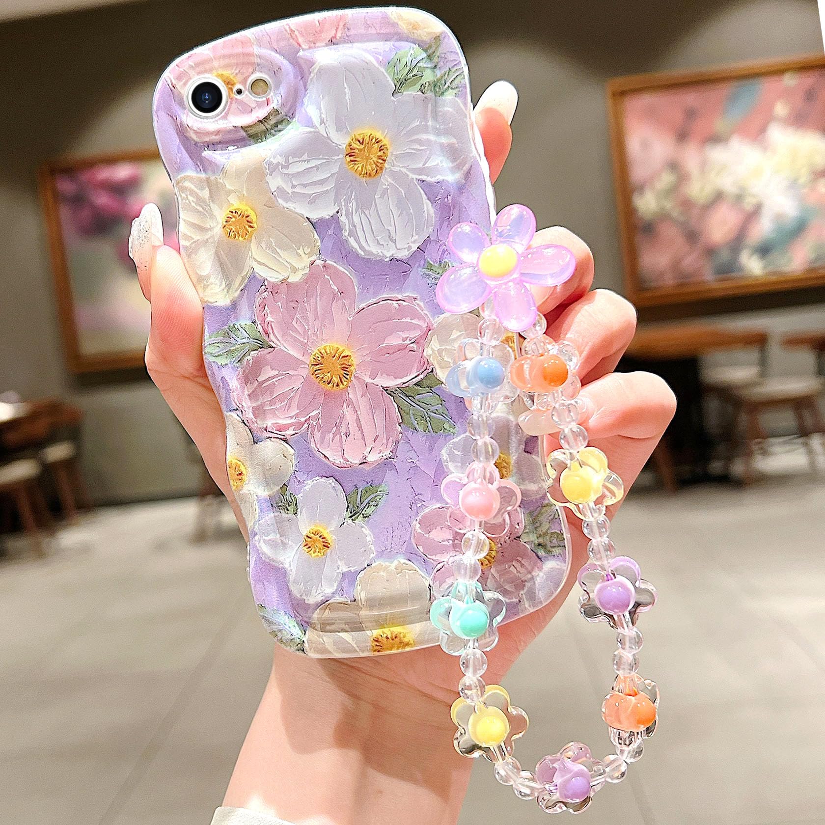 for iPhone 6 iPhone 6s Curly Wavy Case, Cute