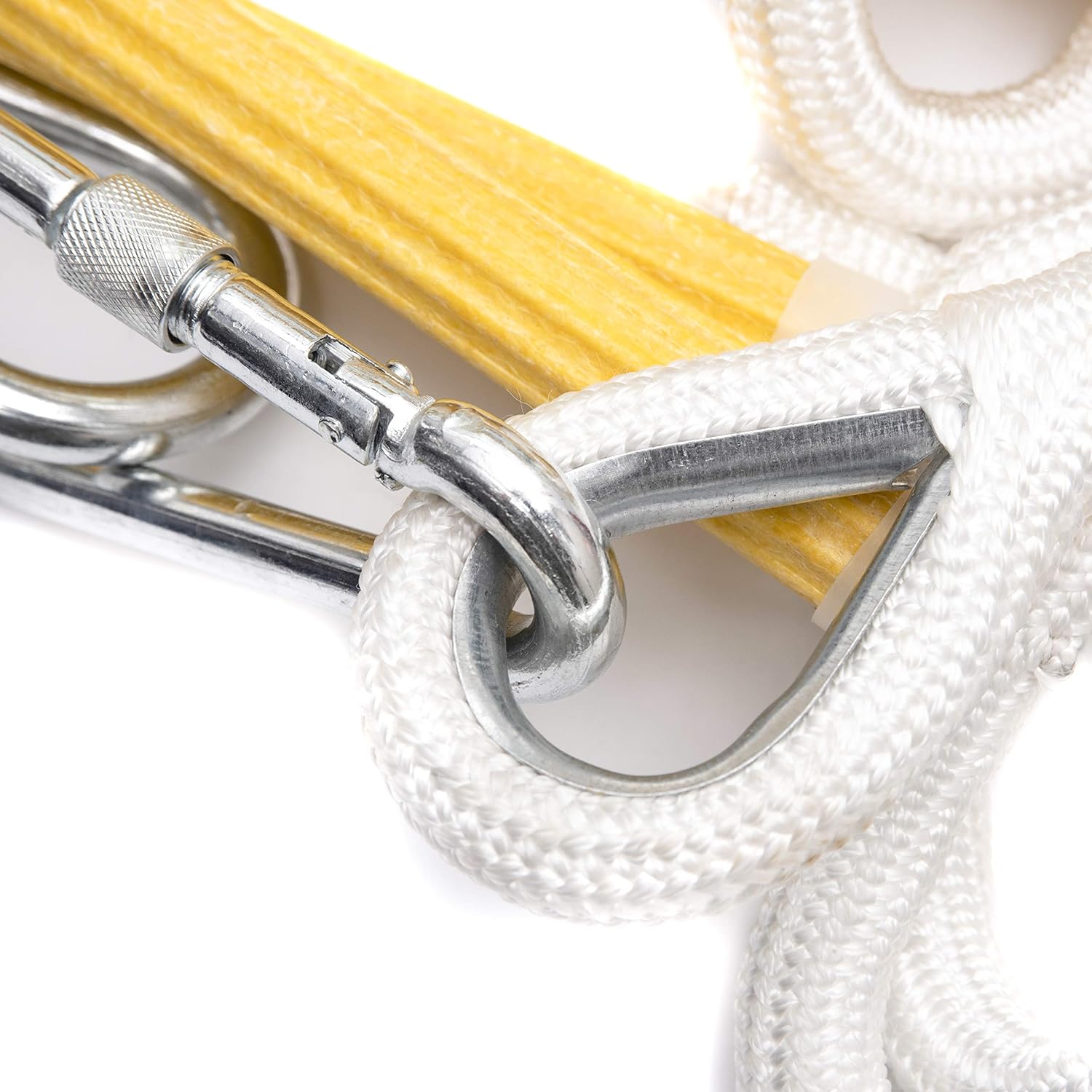 Emergency Fire Escape Ladder Flame Resistant Safety Rope Ladder with Hooks Fast to Deploy & Easy to Use Compact & Easy to Store Withstand Weight up to 900 pounds (4 Story 32FT) - - 