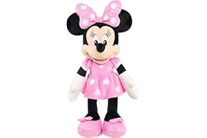 Disney Junior Mickey Mouse Large 19-inch Plush Minnie Mouse, Officially Licensed Kids Toys for Ages 2 Up by Just Play