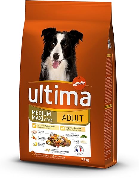 Ultima Medium Maxi Adulte Croquettes Pouletriz Pour Chien 75 Kg