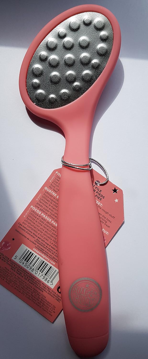 Soap & Glory The Heel Deal Foot Buffer Pink *New* - Image 3