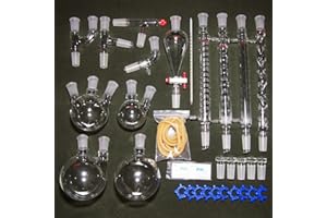 DESCHEM 24/40,New Organic Laboratory Glassware Kit,32 PCS,Lab Unit,Chemistry Set