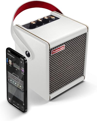 Positive Grid Spark MINI 10W Portable Guitar Amp Bluetooth Speaker Pearl