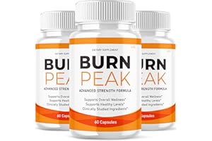 LOFERO (3 Pack) Burn Peak Capsules BurnPeak Loss Support Formula Supplement Pills Natural Vitamin Maximum Energy Pre Workout Booster Healthy Digestion Sexy Slim Body Wellness Sculpt Reviews Pastillas (180ct)