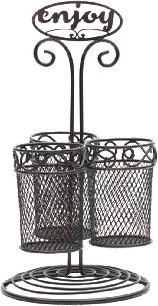 Amazon.com: Gourmet 5234927 Basics Mikasa - Soporte para utensilios de chat (talla única), color negro: Kitchen \u0026 Dining