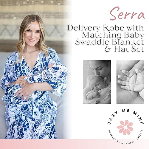 Baby Be Mine Maternity Robe Swaddle Set – Mommy and Me Hospital
