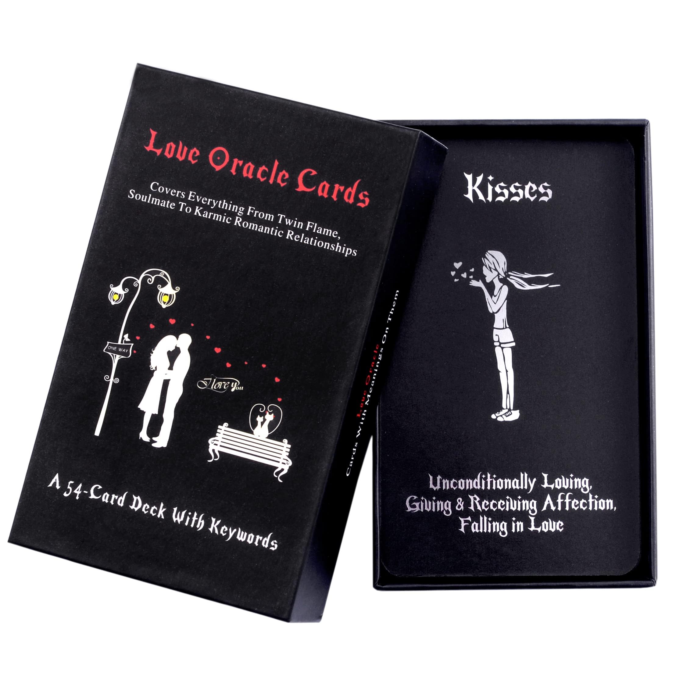 Love Oracle Cards,Twin Flame Oracle Cards,Tarot Cards for Beginners,Covers Twin Flame,Soulmate and Romantic Relationships,Guide You on The Journey of Love