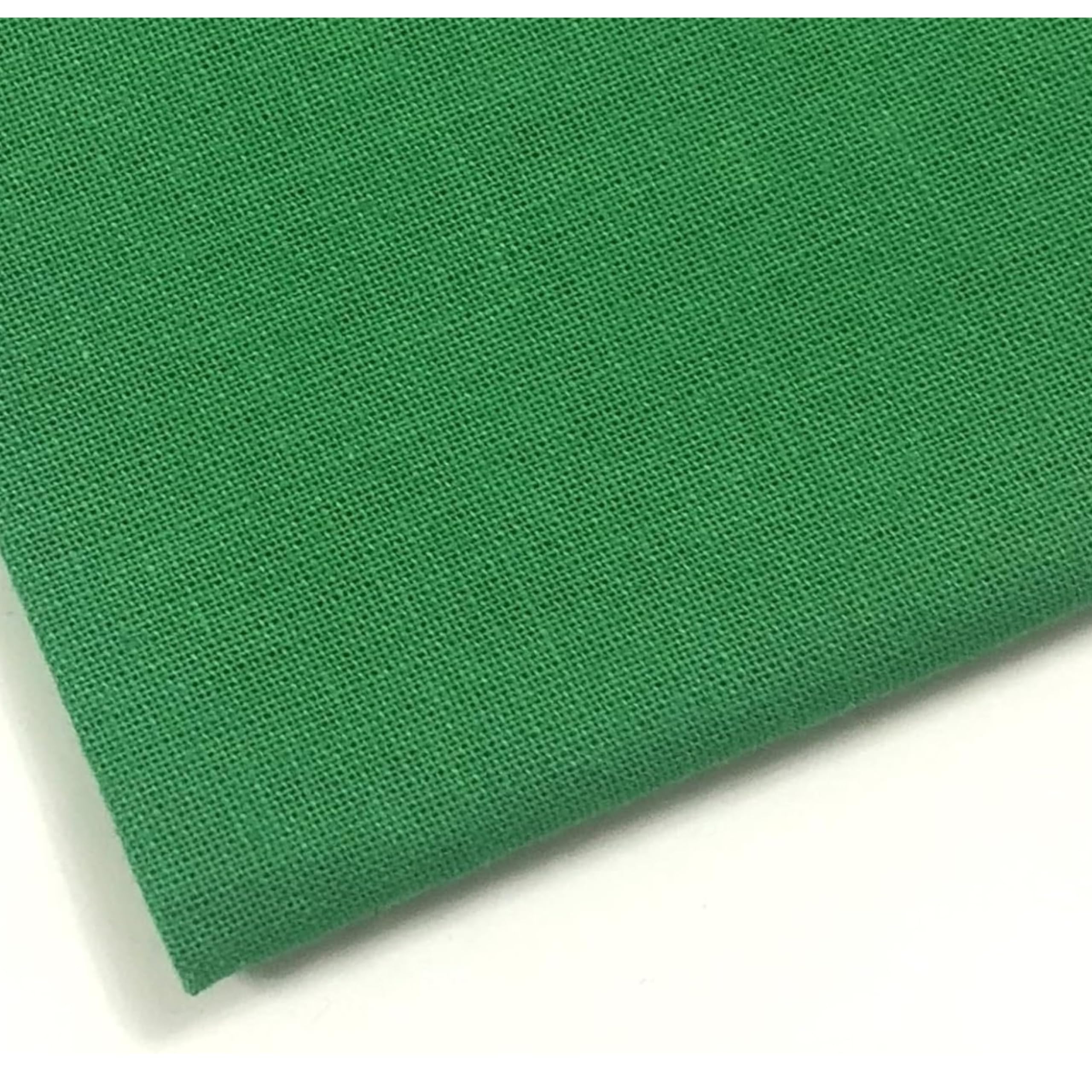 Premium Plain Emerald Green Cotton Fabric - 100% Pure Cotton Material for Versatile Use (4Metre)
