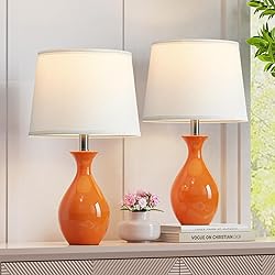 PARTPHONER Table Lamp Set of 2, Modern Ceramic