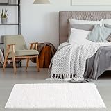 THE RUGS Living Room Rug Shaggy 30 mm 80x150 cm White Polypropylene view 3