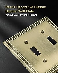 TREEWELL 2-Pack Double Toggle Light Switch Cover