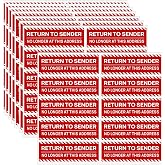 100PCS Return to Sender Not at This Address Stickers,Self Adhesive Labels Please Return to Sender Stickers for Small Buisness Envelope Mailbox Postal Service Cartons Shipping(3"x1",Red)