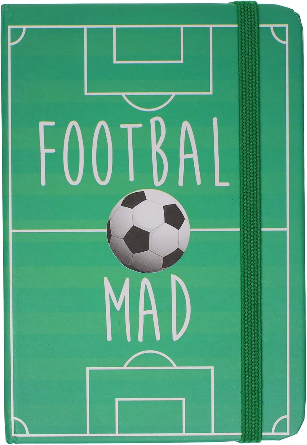 Football Mad A6 Hardback Ruled Pocket Notebook, Multi