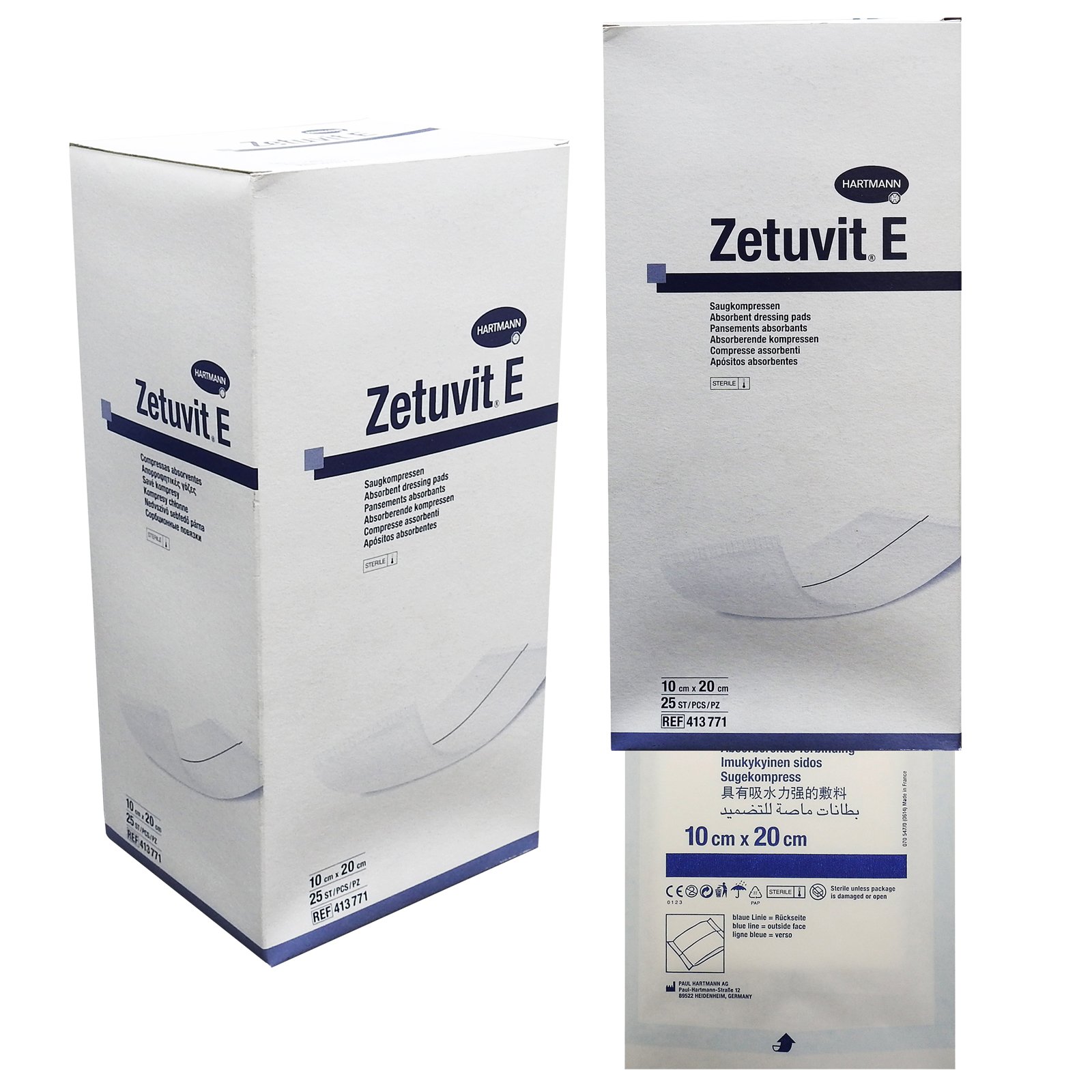 Hartmann Zetuvit E Sterile Dressings 10 x 20 cm Pack of 25