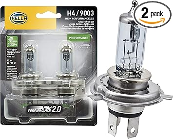 Amazon Com Hella 9003 2 0tb High Performance Bulb 12v 60 55w 2 Pack Automotive