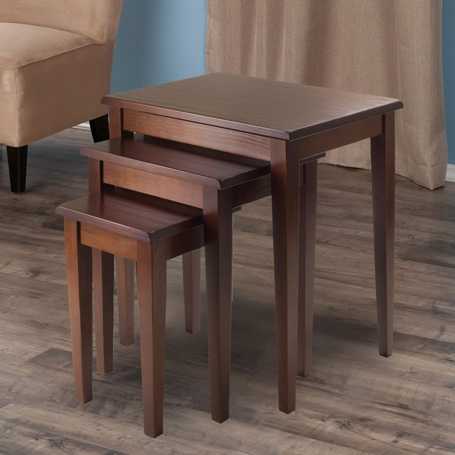 Winsome Wood Regalia Accent Table, Walnut: Furniture & Decor