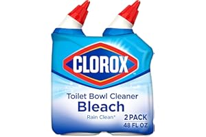 Clorox Toilet Bowl Cleaner, Rain Clean - 24 Ounces, Pack of 2 (Package May Vary)