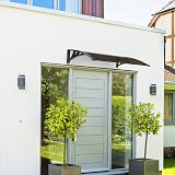VOUNOT Front Door Canopy Outdoor Awning 120x80 cm Brown view 2