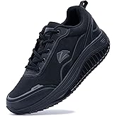 QAUPPE Men's Shoes Walking Arch Support Orthotic Sneakers Plantar Fasciitis Wide Tennis Shoes for Heel and Foot Pain Relief
