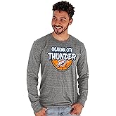 Blue 84 NBA Unisex-Adult NBA Officially Licensed Tri-Blend Long Sleeve T-Shirt Heather Gray